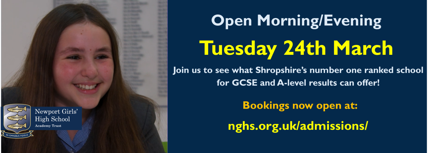 open day banner 2026 bookings open